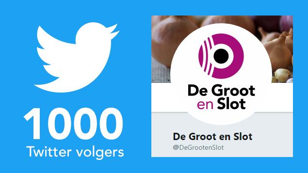 1000 volgers op Twitter - De Groot en Slot