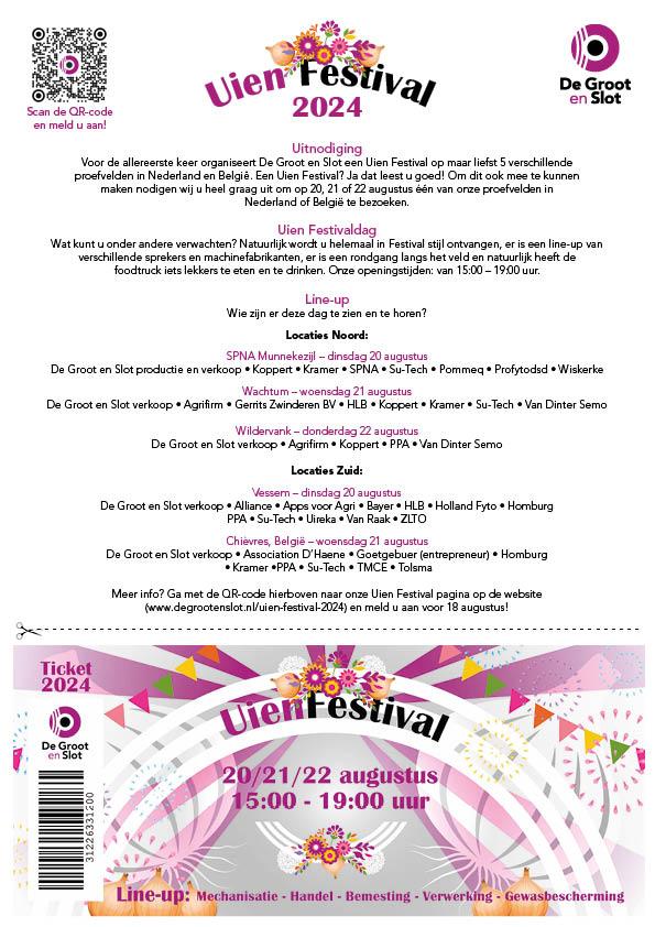 Uitnodiging en aanmelding Uien Festival 2024